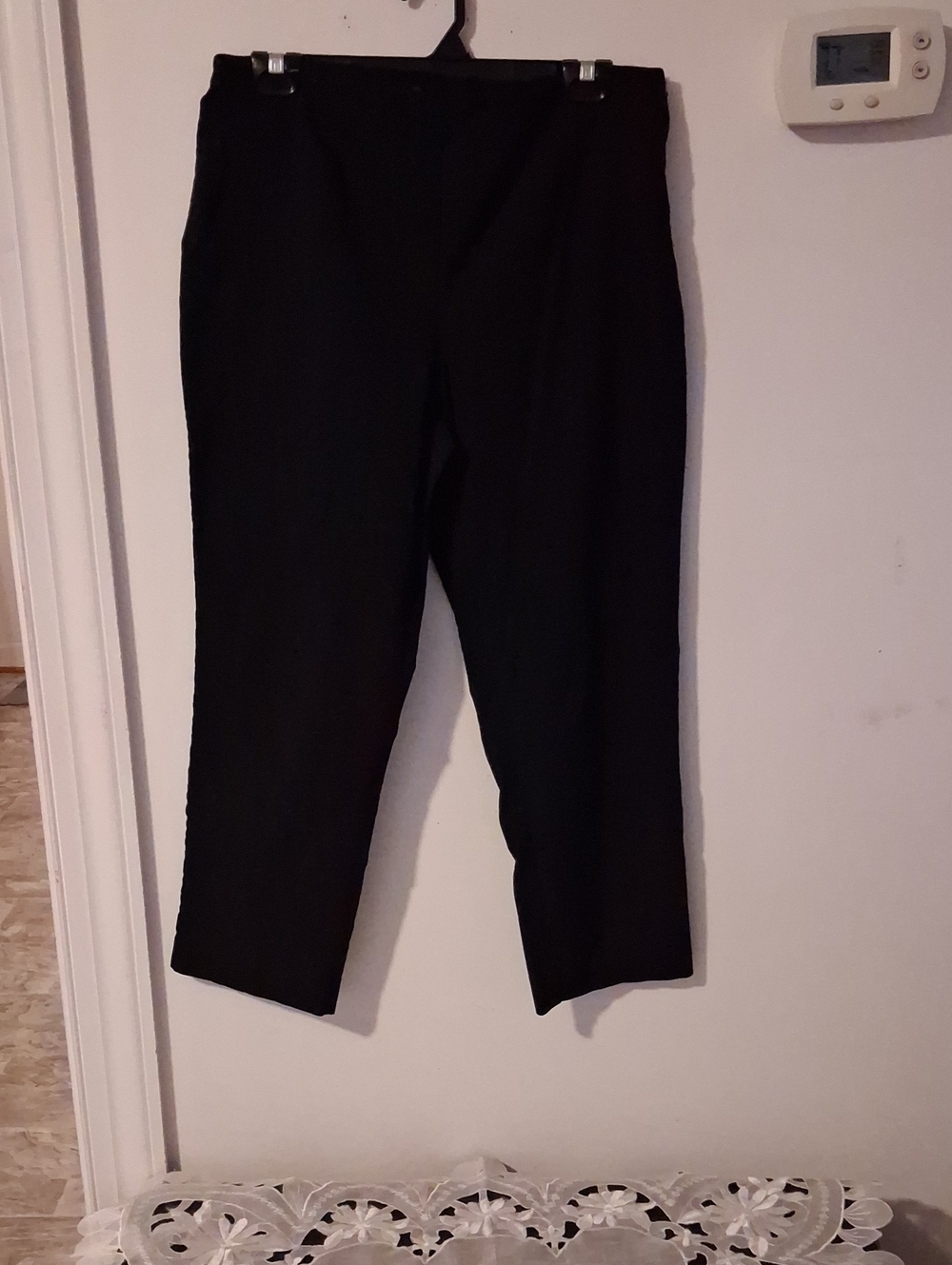 Style & Co. Black Straight-Leg Pull-On Pants
